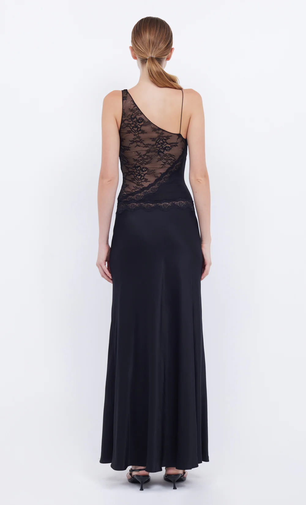 Abrielle Lace Maxi Dress Black
