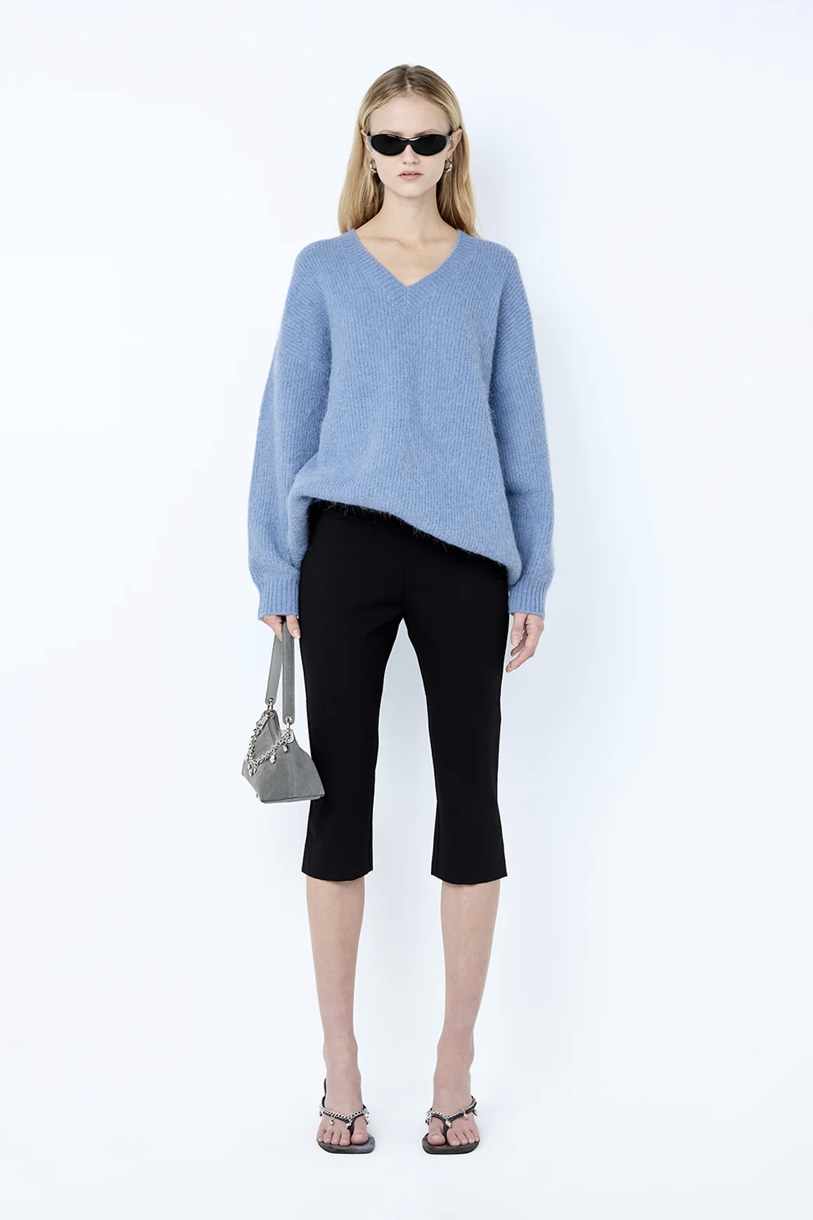 Noe Oversized Jumper Denim Blue