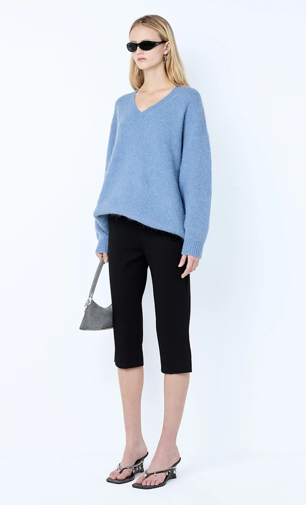 Noe Oversized Jumper Denim Blue