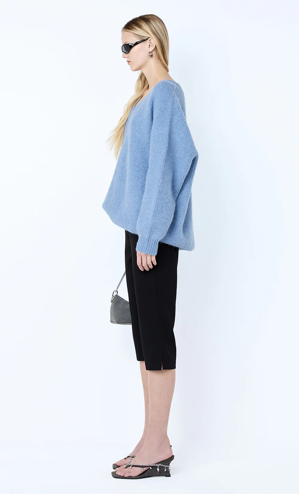 Noe Oversized Jumper Denim Blue