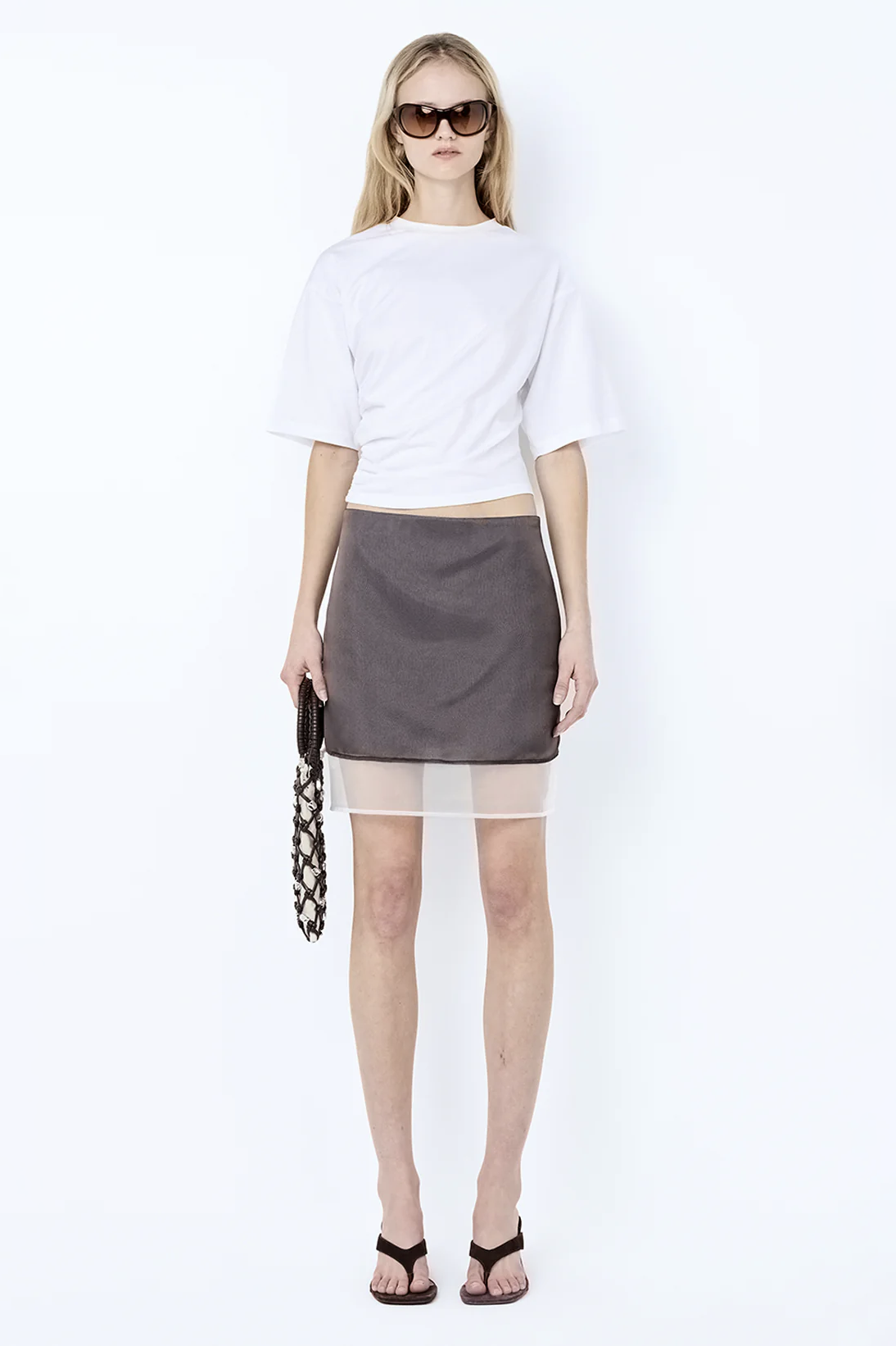 Eloise Layered Skirt Choc