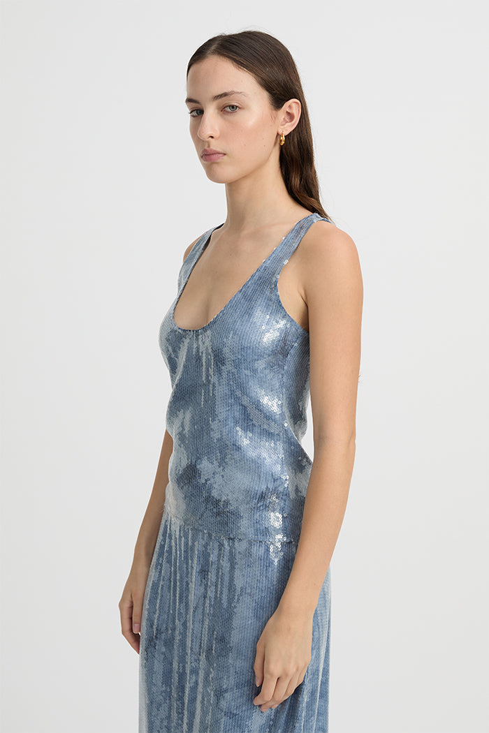 Twiggy Tank Blue