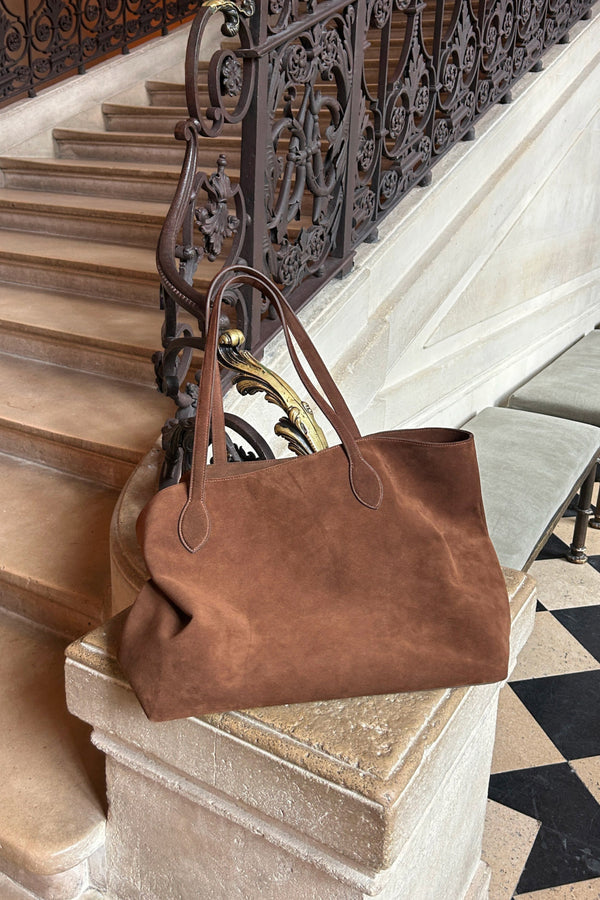 Olivia Suede Tote Bag Amaro