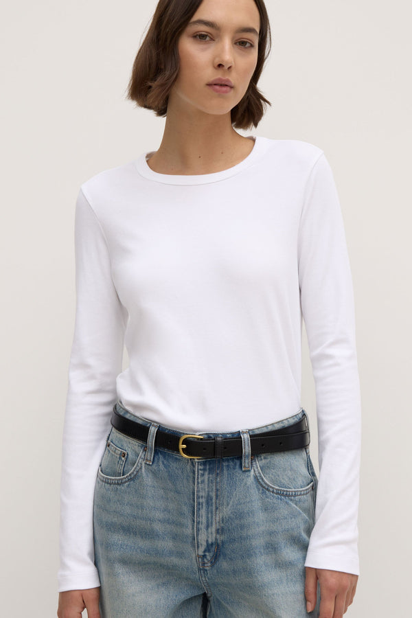 Lyla Long Sleeve Tee White