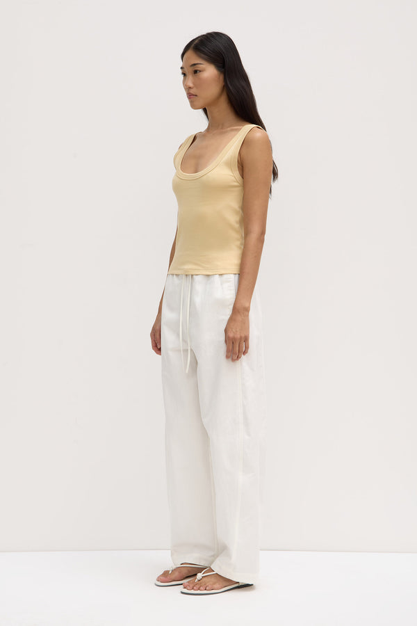 Paulina Scoop Tank Chamomile