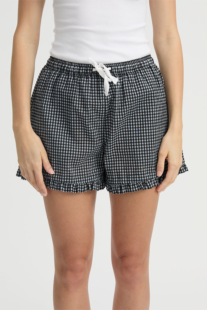 Maja Short Blue Gingham