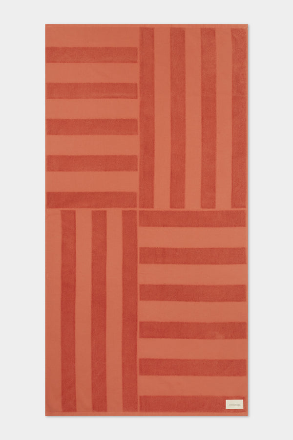 Jacquard Towel Beach Towel Papaya