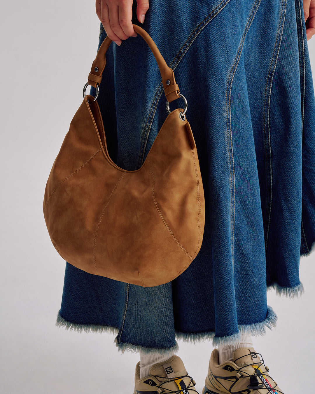 Mischa Shoulder Bag Caramel Nubuck