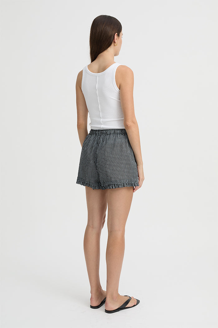 Maja Short Blue Gingham