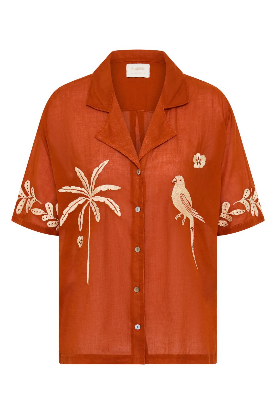 Embroidered Rio Shirt Rust