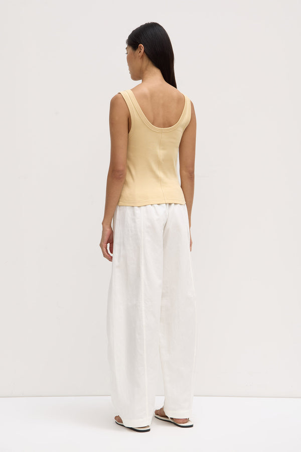 Paulina Scoop Tank Chamomile