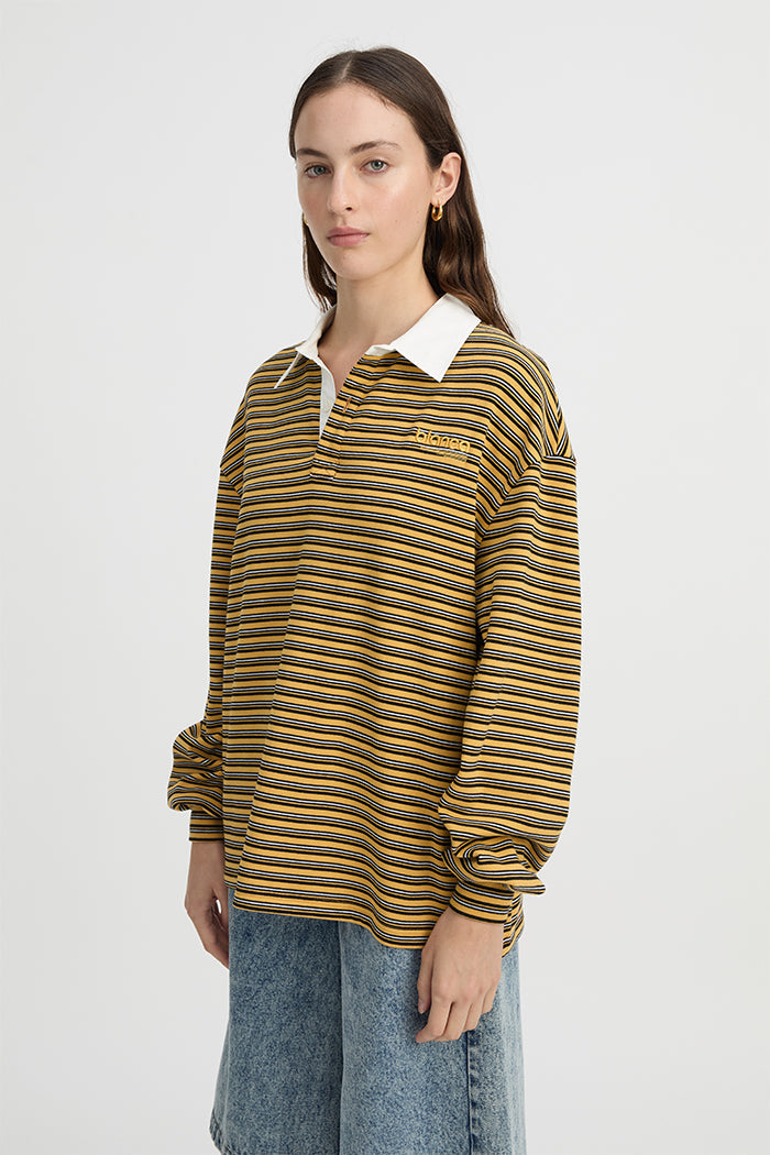 Ellie Polo Top Mustard