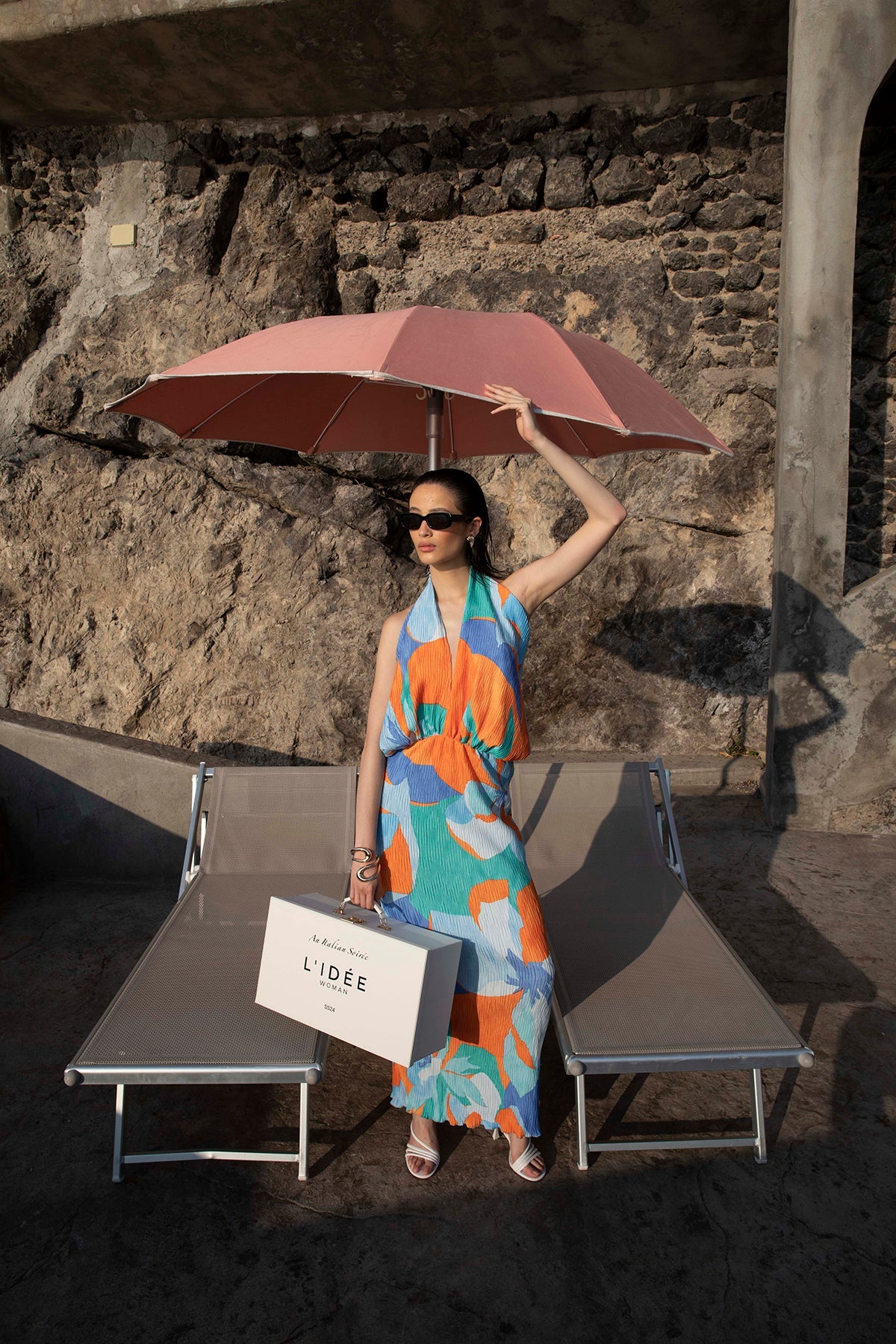 Riviera Sleeveless Gown Capri Orange