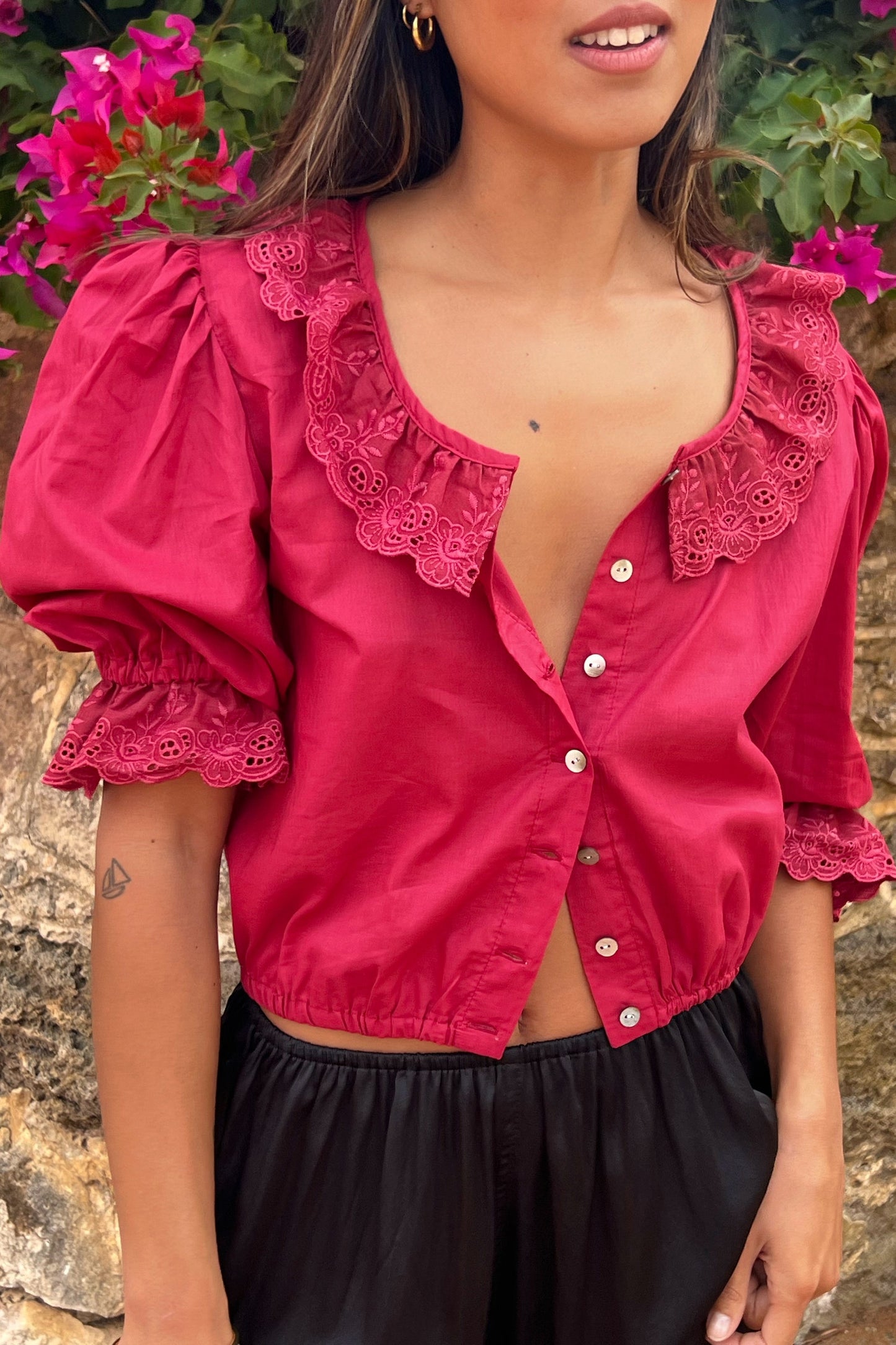 Antique Blouse Cherry