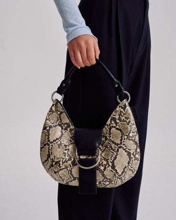 Mischa Baguette Bag Python