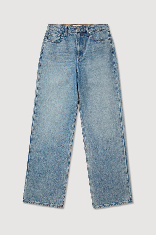 Womens Relaxed Jean Indigo Fade