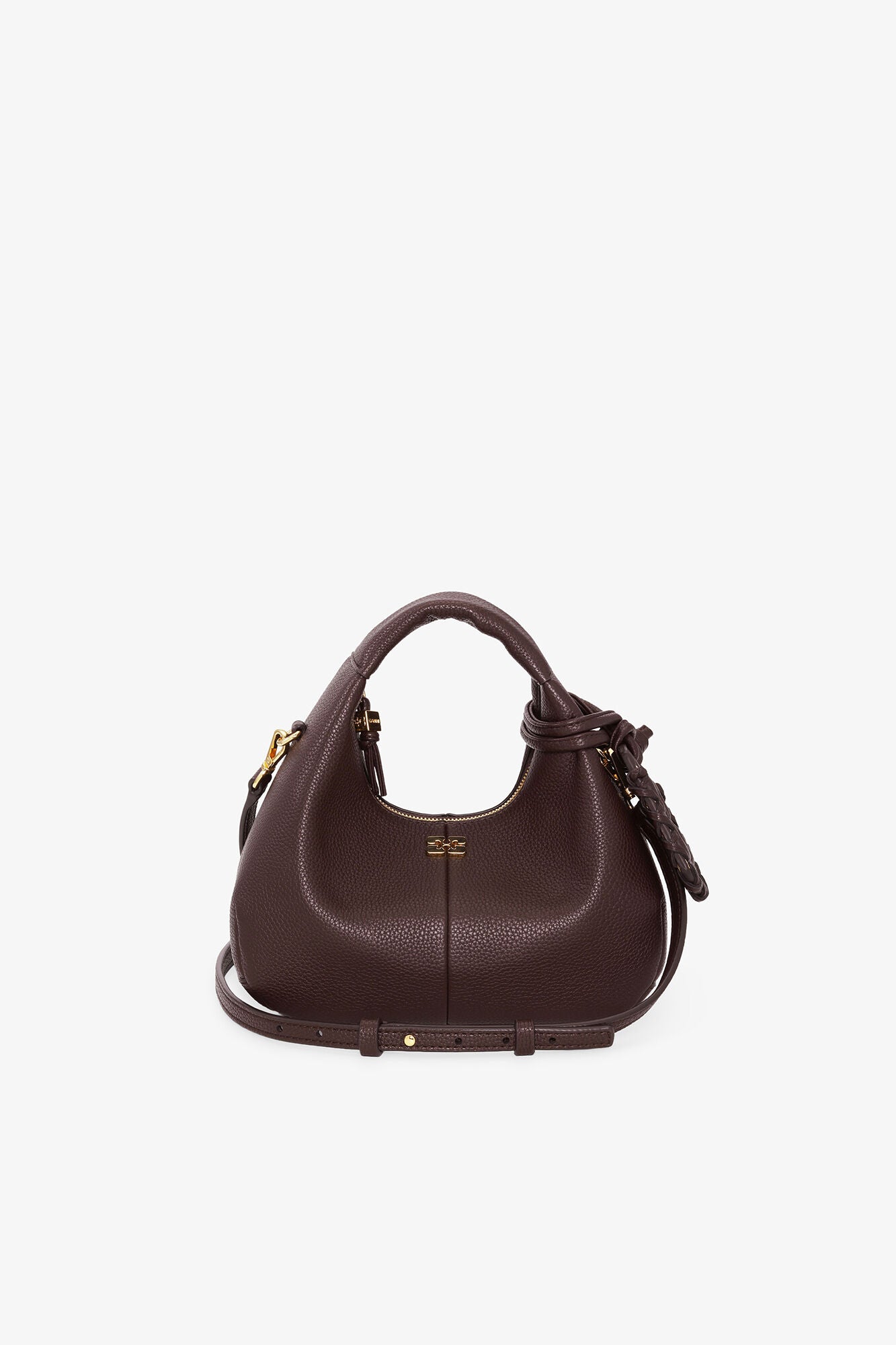 Brown Mini Hobo Bag