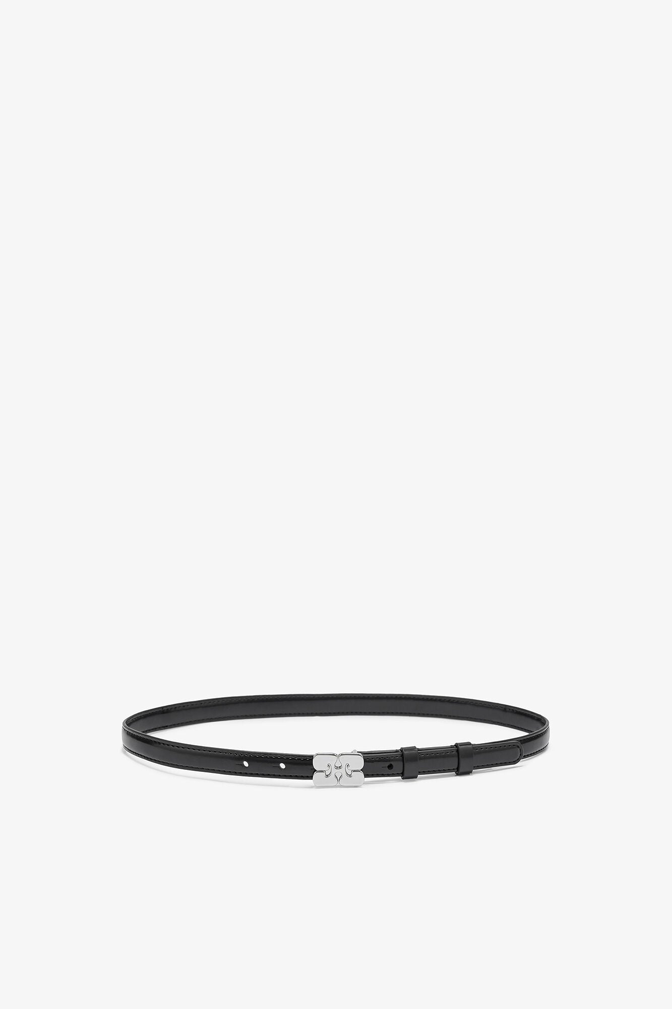 Kat Belt Small in Black Patent