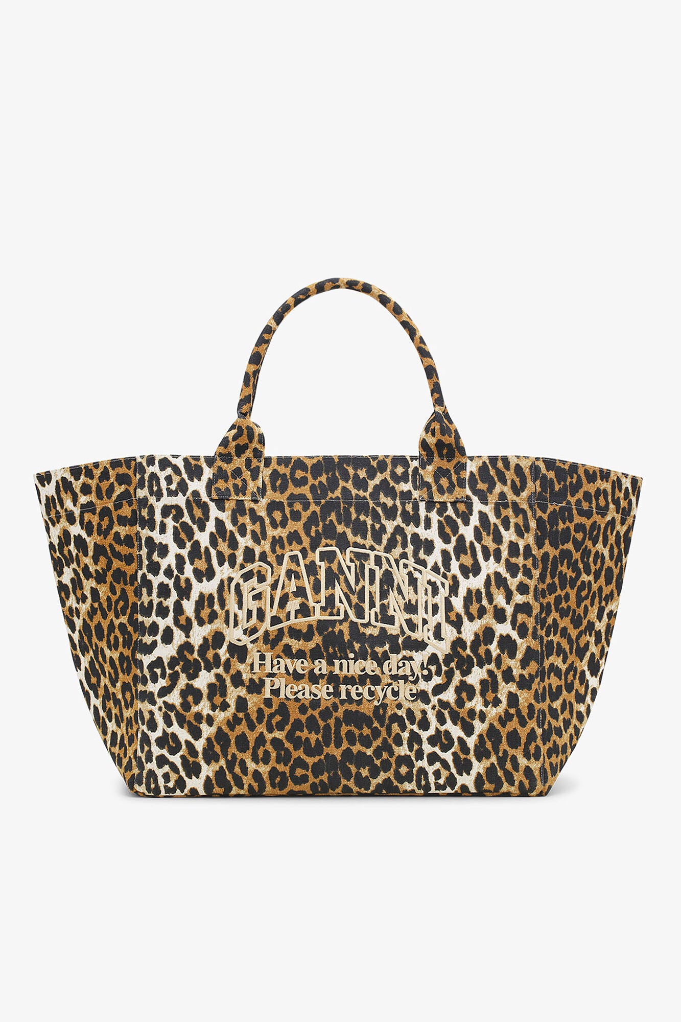 Ganni Leopard XXL Tote