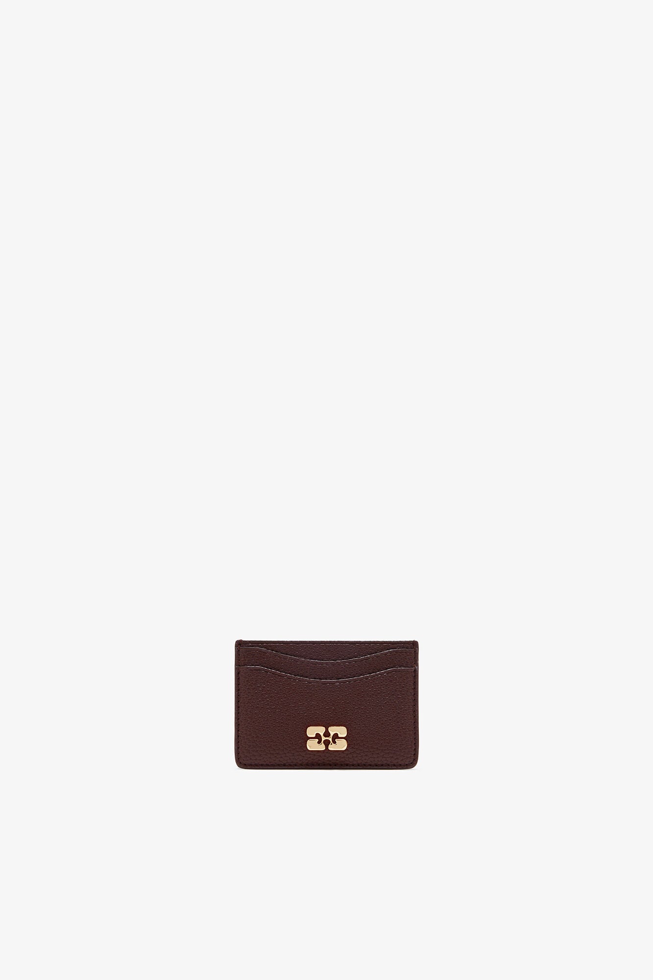 Card Holder in Grained Brown