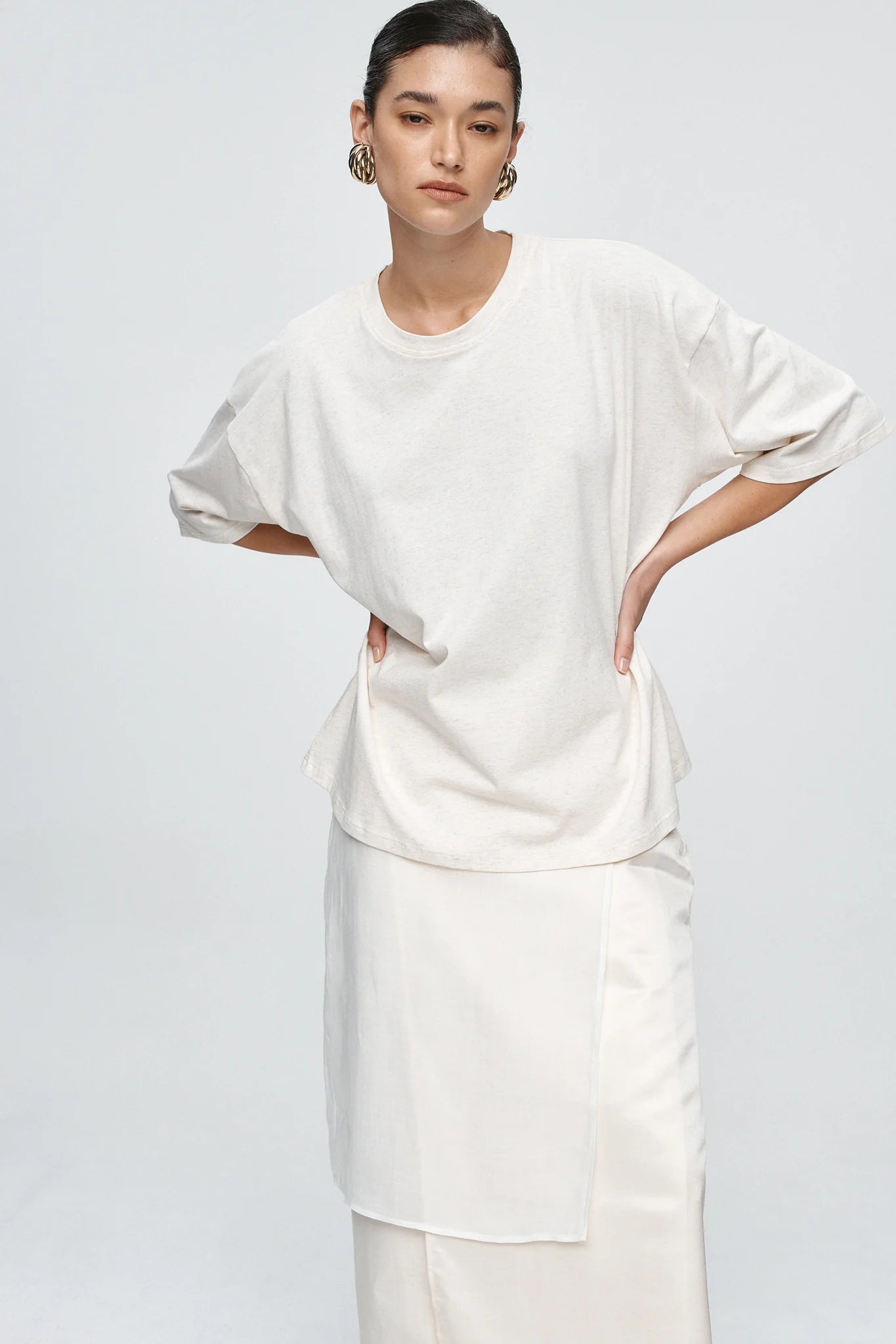 Austin Tee Oat Marle