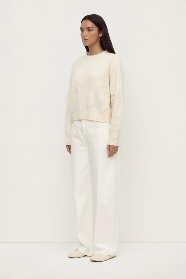 Amerie Cashmere Knit Jumper White
