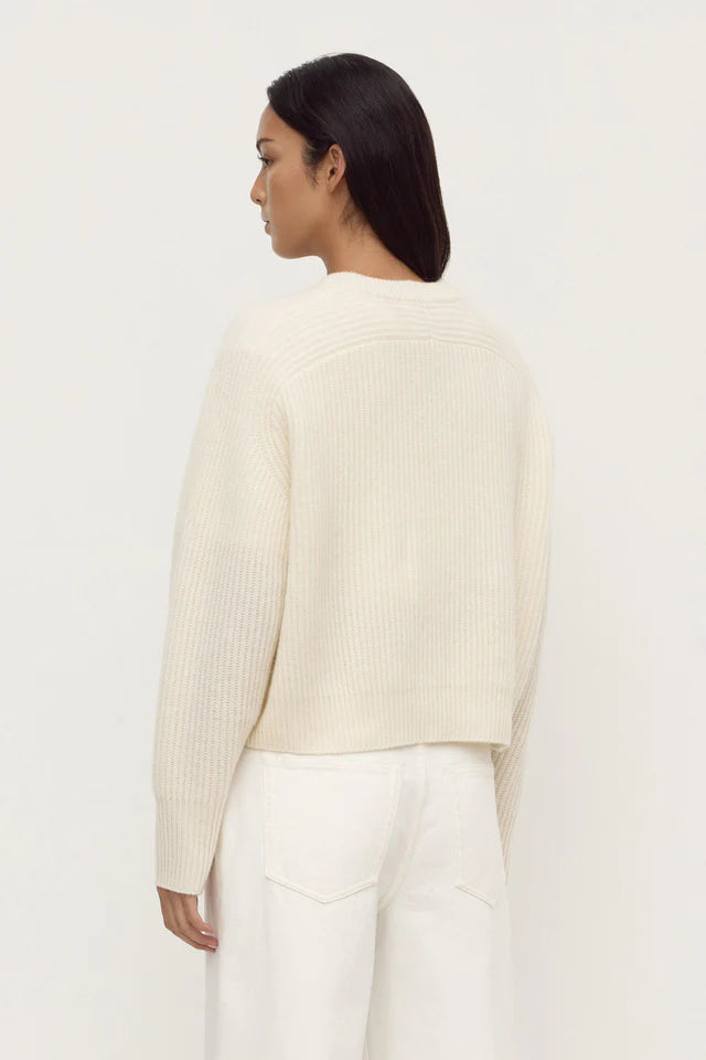 Amerie Cashmere Knit Jumper White