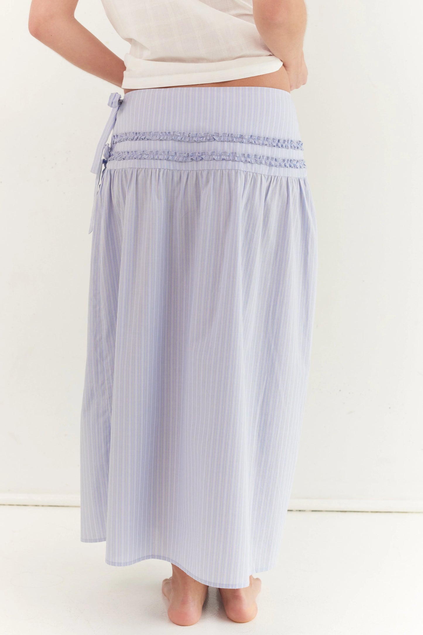 Annika Midi Skirt Stripe