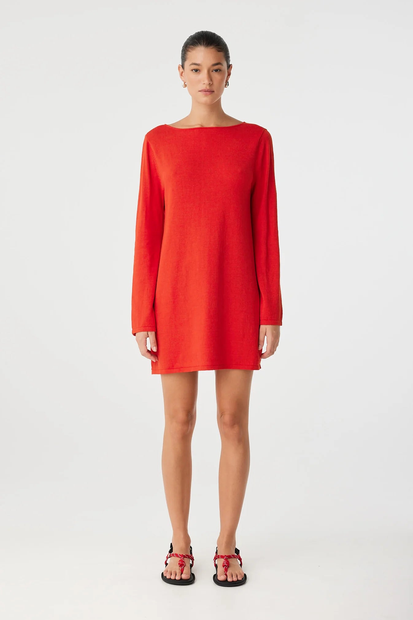 Paloma Reversible Dress Cherry Red