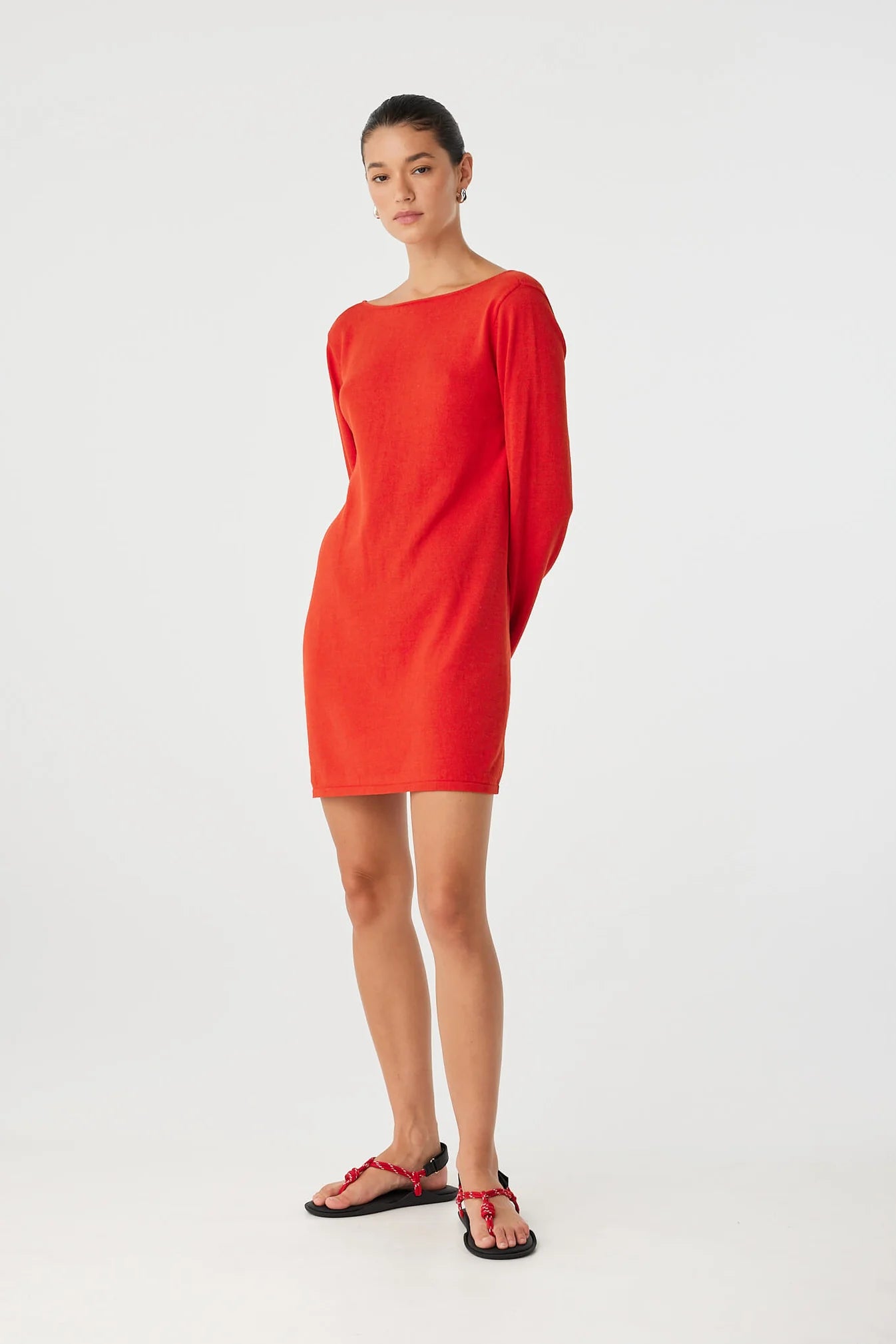 Paloma Reversible Dress Cherry Red