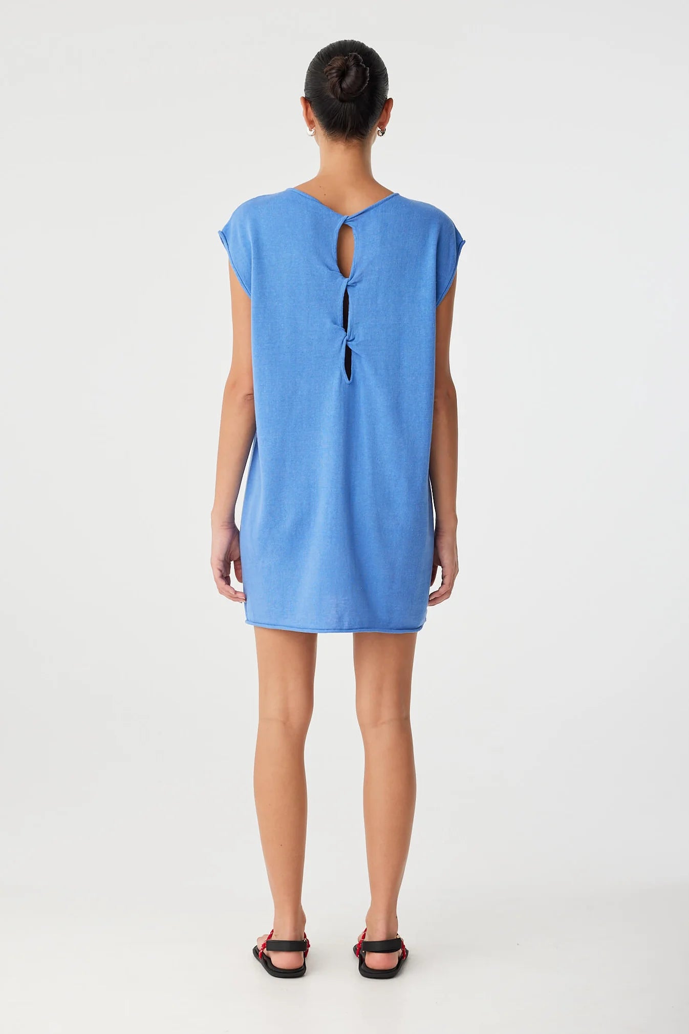 Pala Reversible Mini Dress Pacific Blue