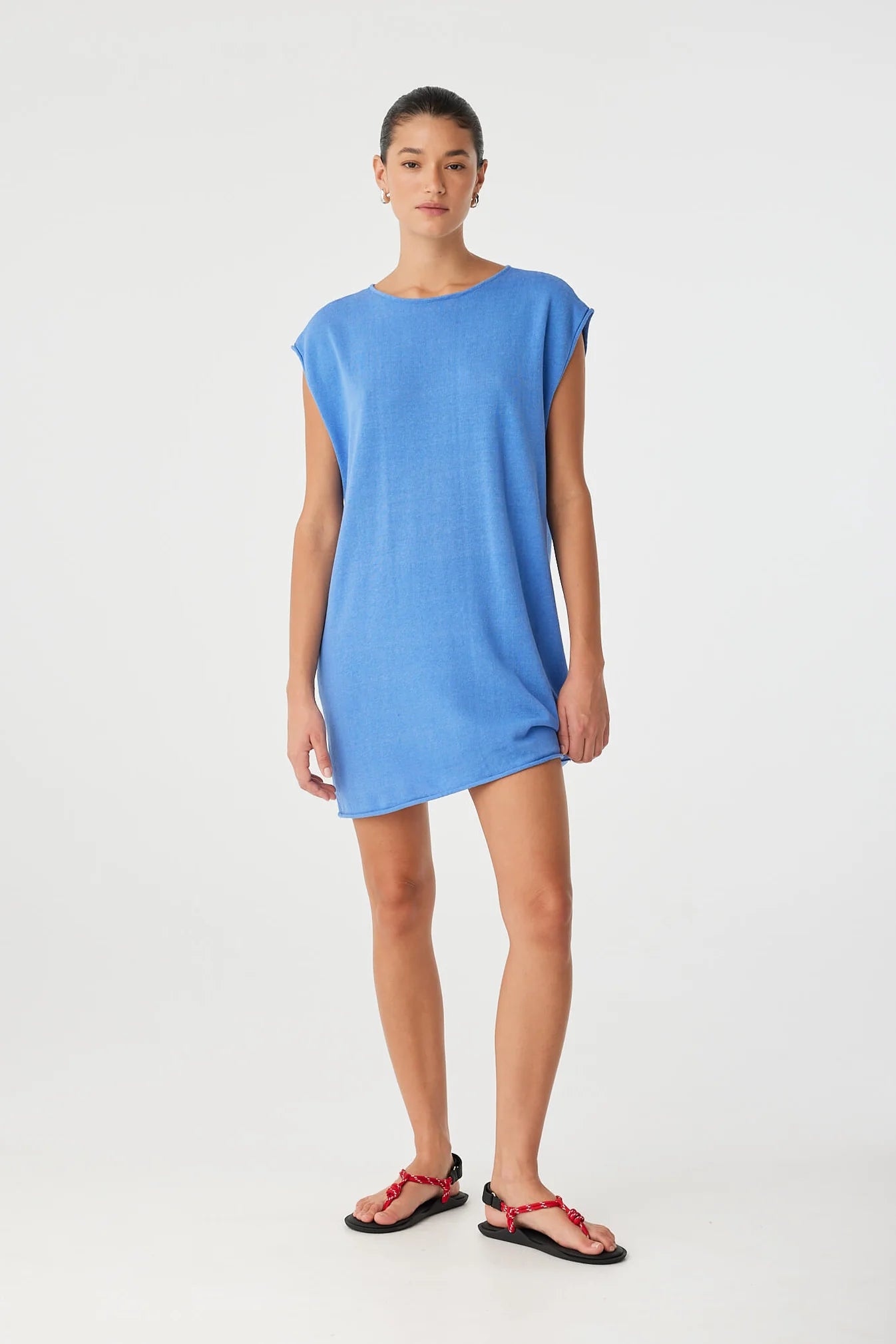 Pala Reversible Mini Dress Pacific Blue
