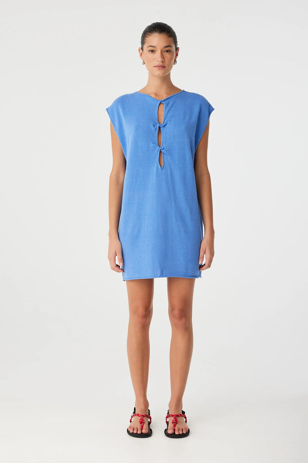 Pala Reversible Mini Dress Pacific Blue