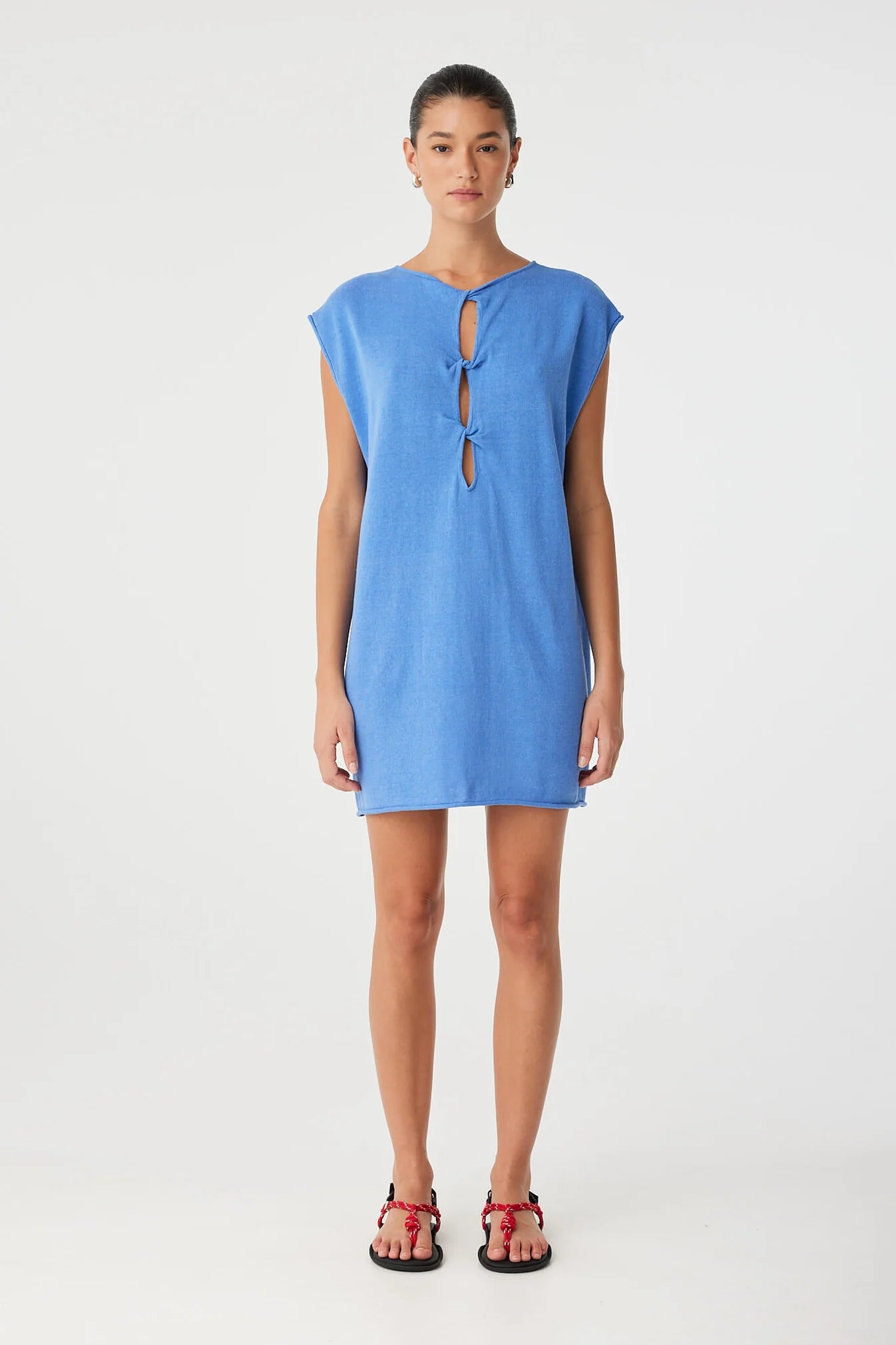 Pala Reversible Mini Dress Pacific Blue