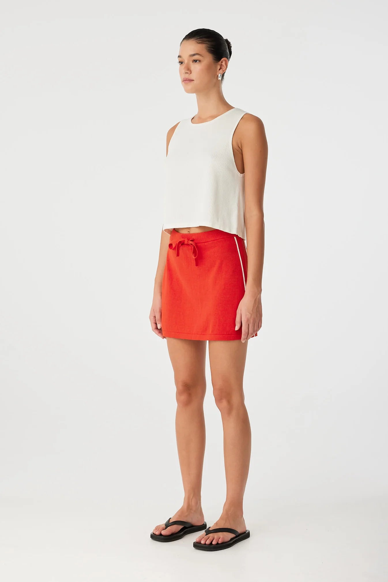 Pippa Mini Skirt Cherry Red