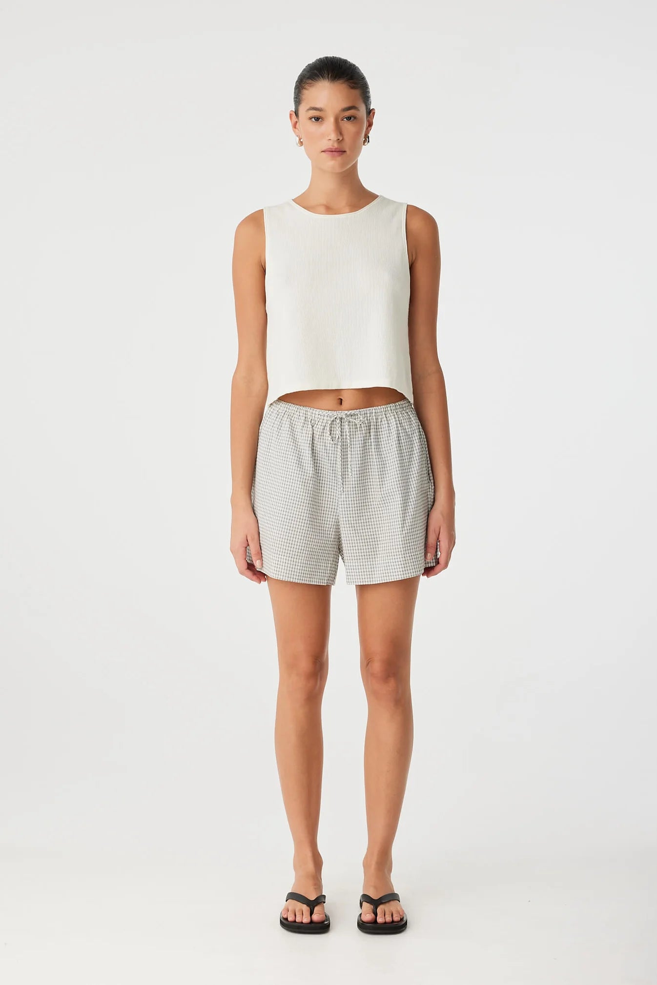 Chloe Short Black Check