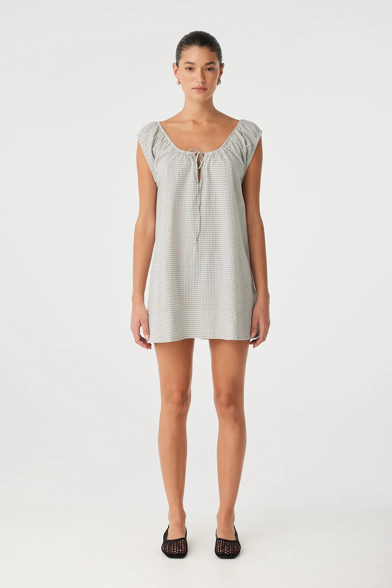 Chloe Mini Dress Black Check