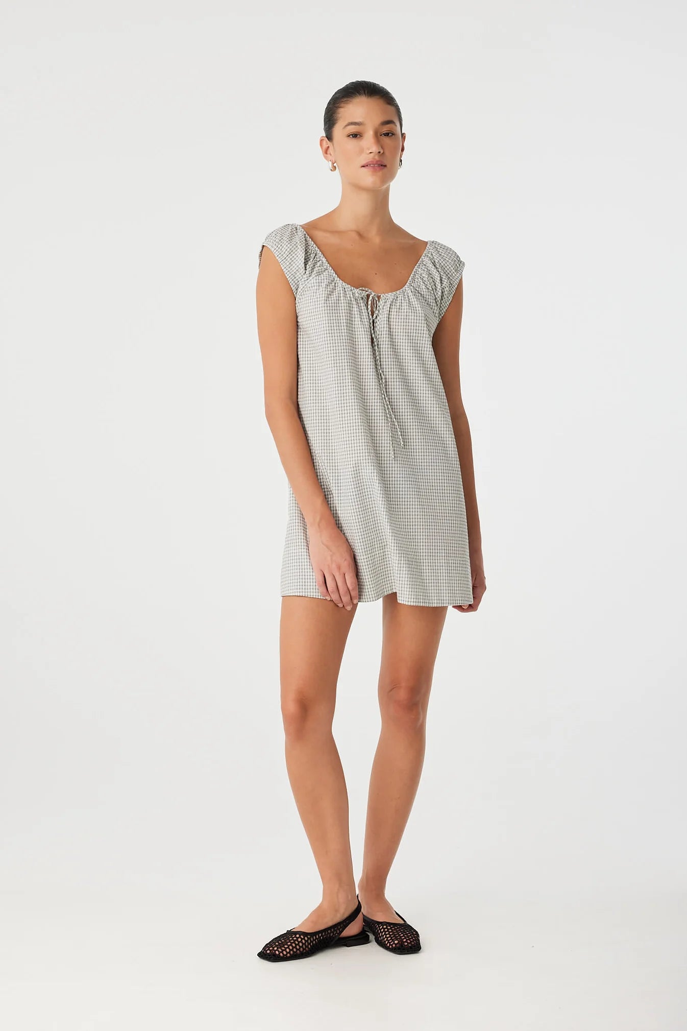 Chloe Mini Dress Black Check