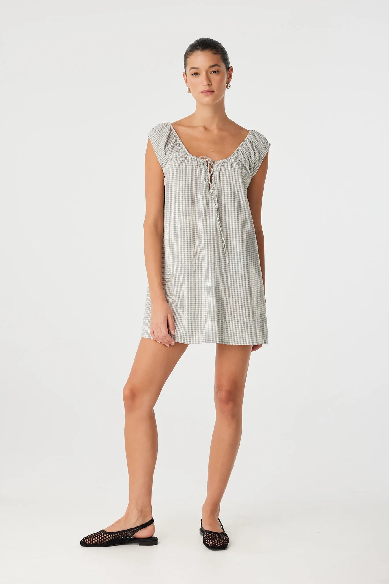 Chloe Mini Dress Black Check