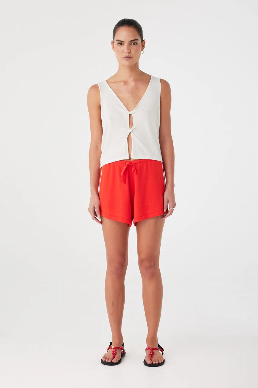 Pippa Drawstring Short Hibiscus