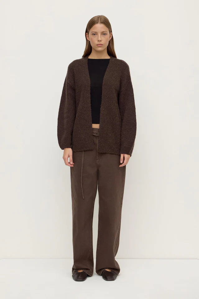 Ariel Knit Cardigan Dark Choc
