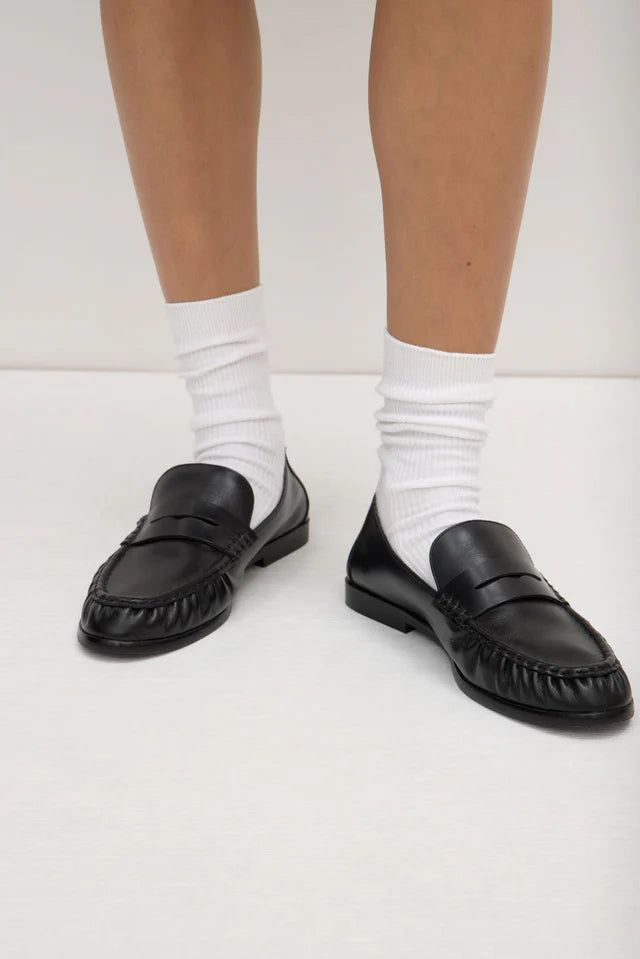 Avenue Leather Loafer Black