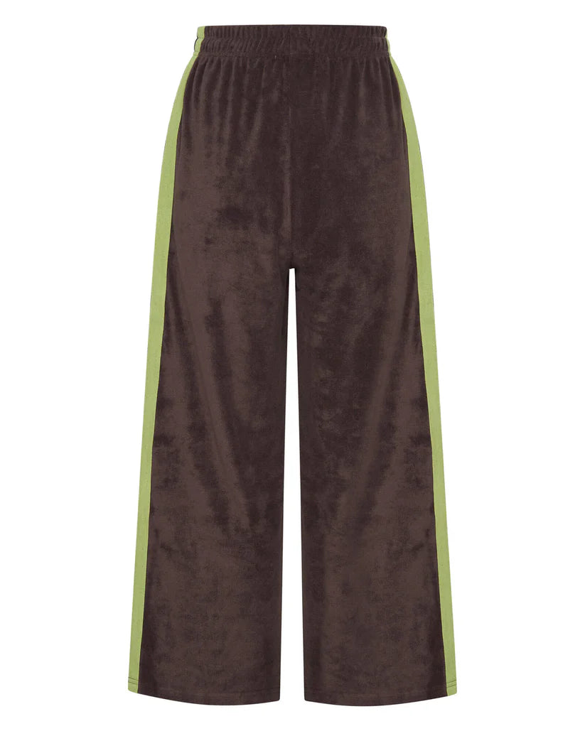 La Boheme Girls Viva Terry Pant Choc Lime