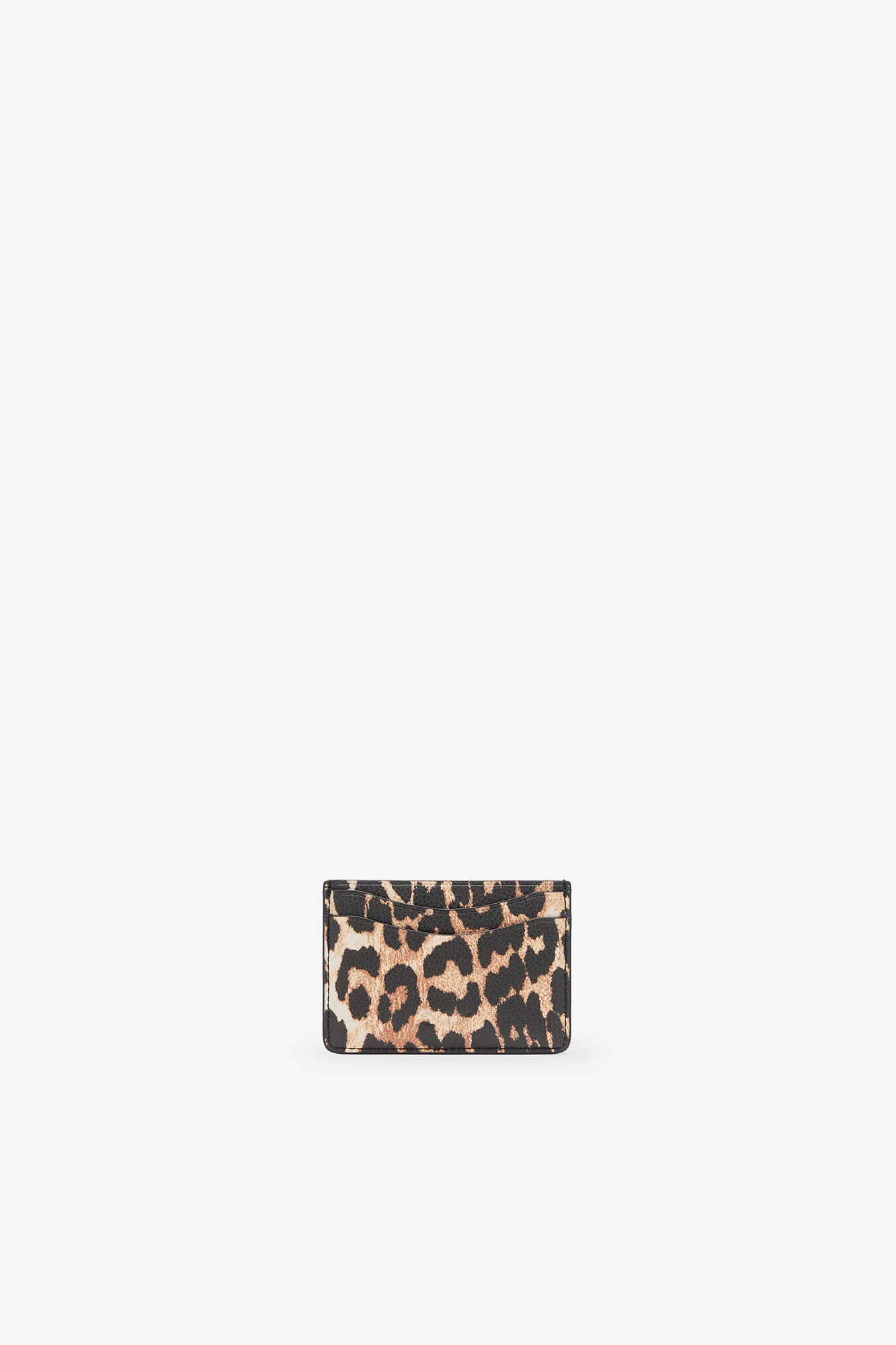 Leopard Grained Bou Card Holder