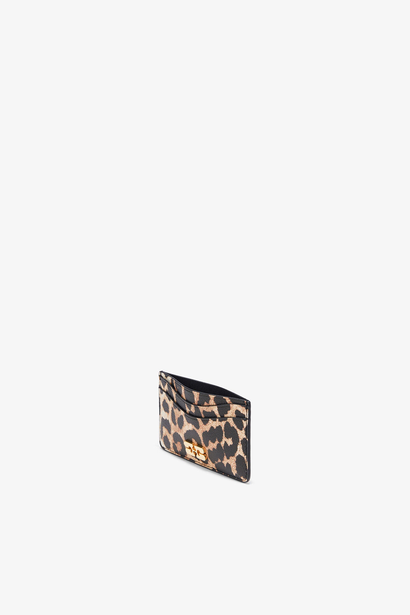 Leopard Grained Bou Card Holder