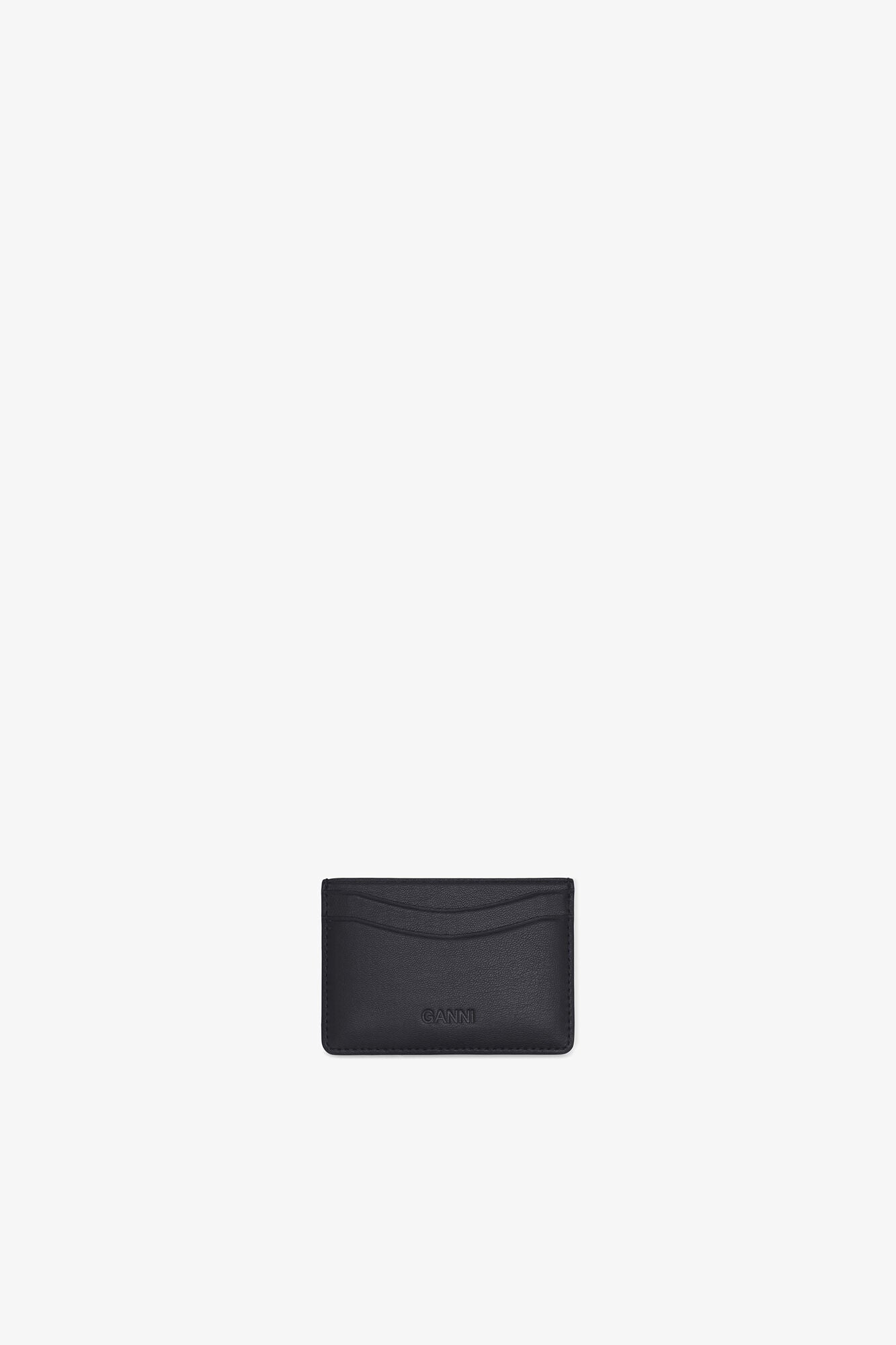 Ganni Bou Card Holder in Black