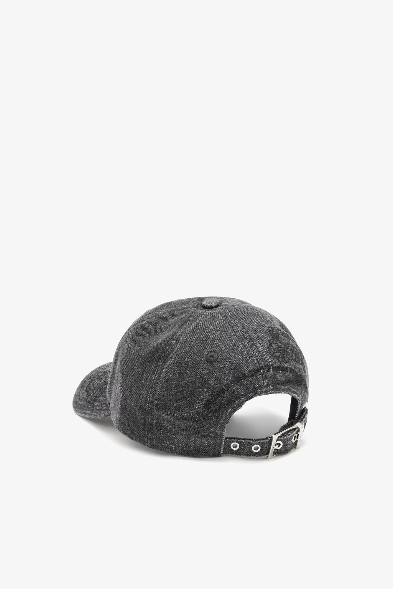 Ganni Washed Embroidery Denim Cap