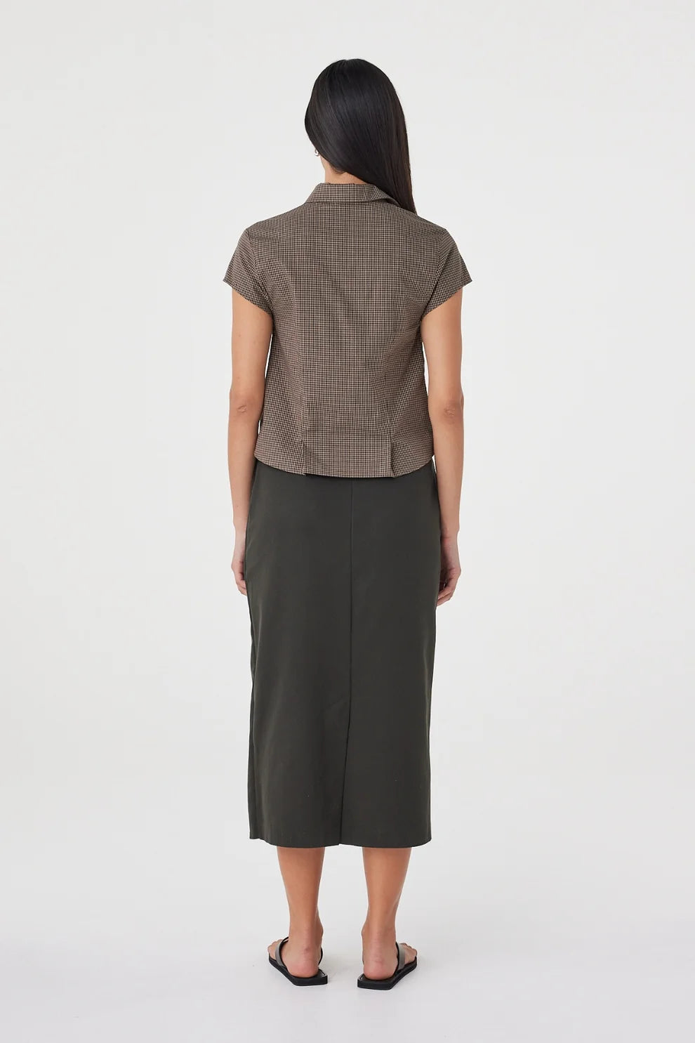 Arcaa Freya Shirt Chocolate Check