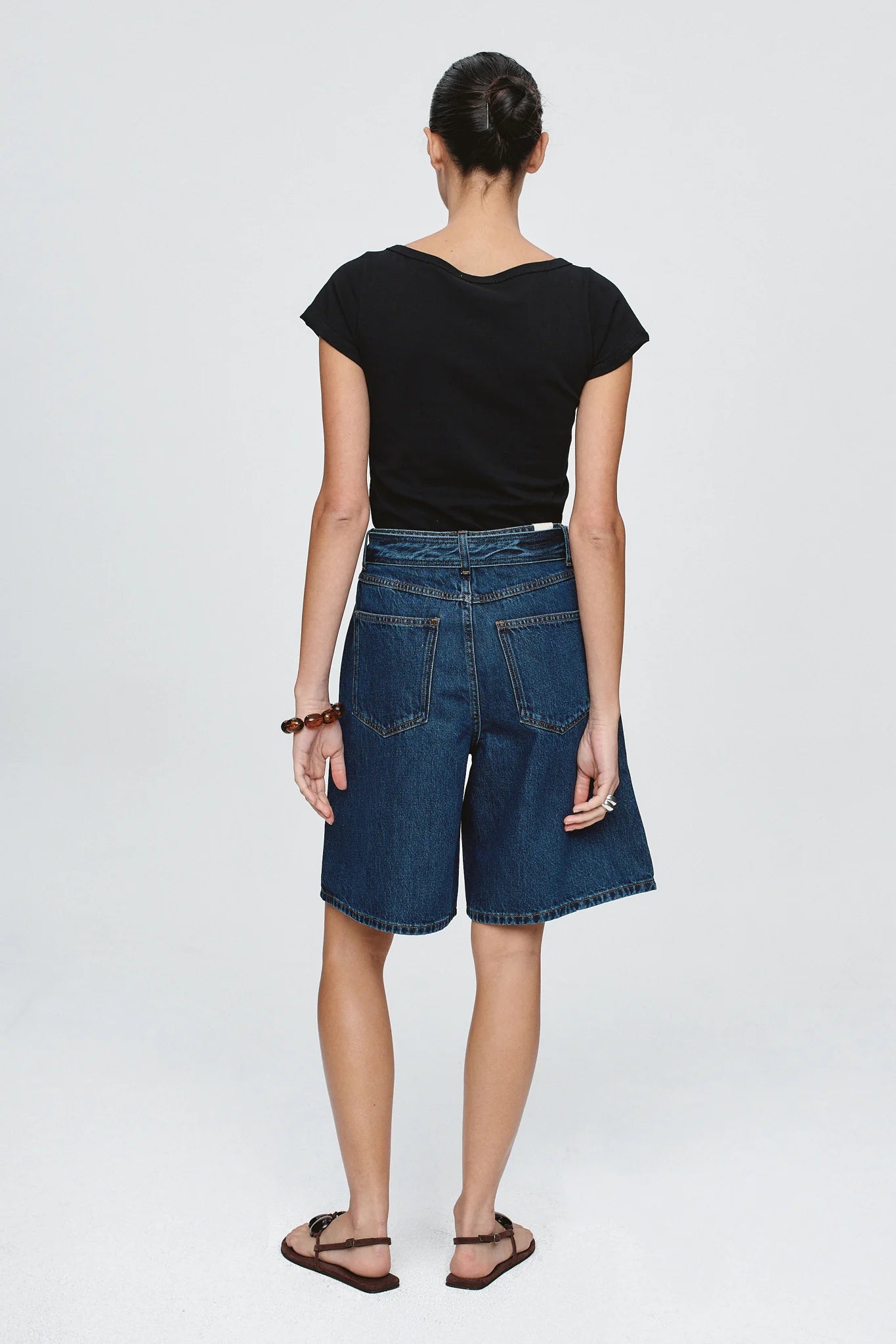 Belted Jean Short Classic Blue