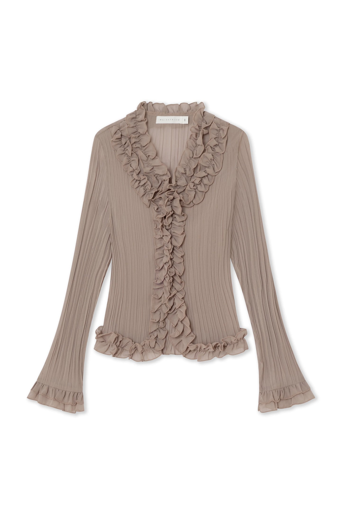 Mais x Frida Kara Blouse Taupe